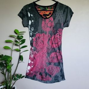 Woman's Desigual graphic shirt - Size XS